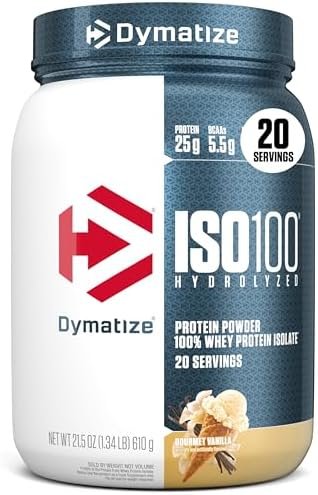 历史最低价，Dymatize ISO100 乳清蛋白粉香草味
