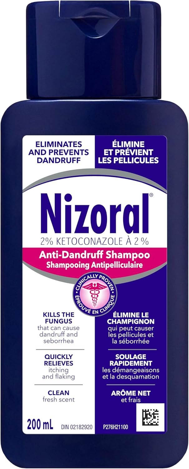 Nizoral Anti-Dandruff Shampoo with 2% Ketoconazole, Fresh Scent, 200ml