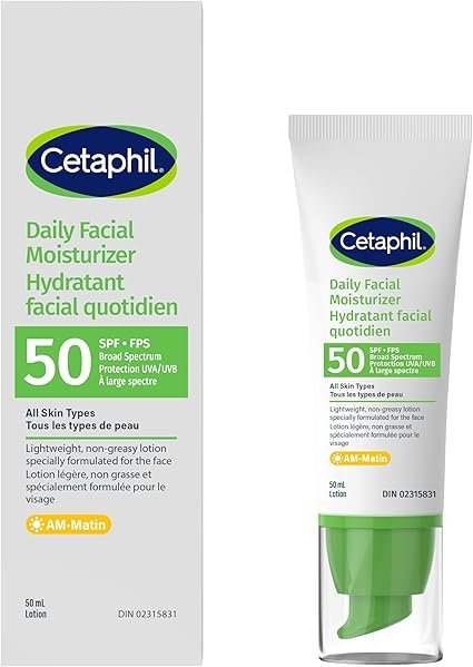 Cetaphil Daily Facial Moisturizer, SPF 50 50ml