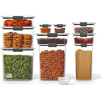 热销，Rubbermaid Brilliance 食品储藏罐10件套